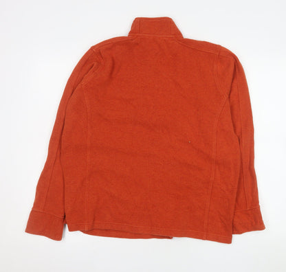 Mens UK Size L Orvis Orange Pullover Sweatshirt