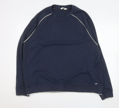 Mens UK Size 2XL Marks and Spencer Blue Pullover Sweatshirt