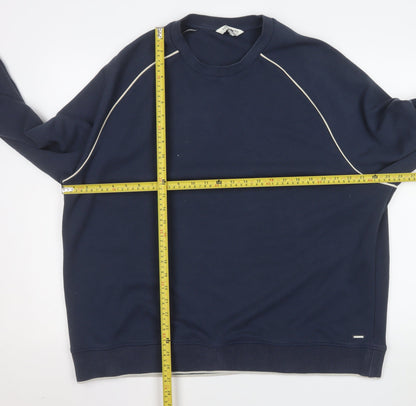 Mens UK Size 2XL Marks and Spencer Blue Pullover Sweatshirt
