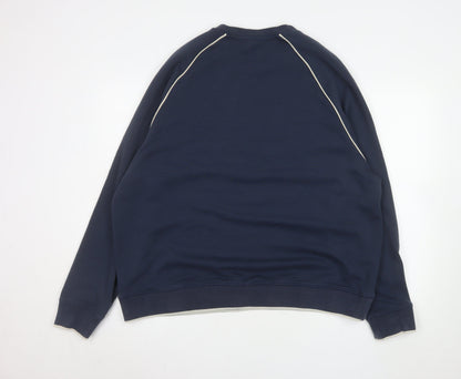 Mens UK Size 2XL Marks and Spencer Blue Pullover Sweatshirt