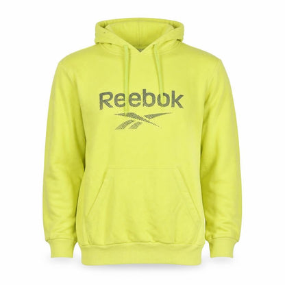 Mens UK Size L Reebok Yellow Pullover Hoodie