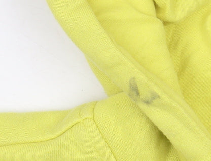 Mens UK Size L Reebok Yellow Pullover Hoodie