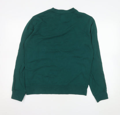 Mens UK Size S Marks and Spencer Green Pullover Sweatshirt