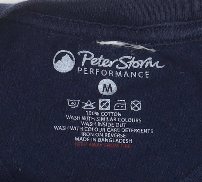 Mens UK Size M Peter Storm Blue  T-Shirt