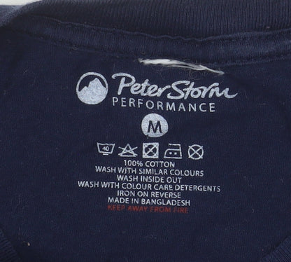 Mens UK Size M Peter Storm Blue  T-Shirt