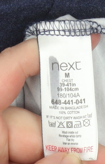 Mens UK Size M NEXT Blue  T-Shirt