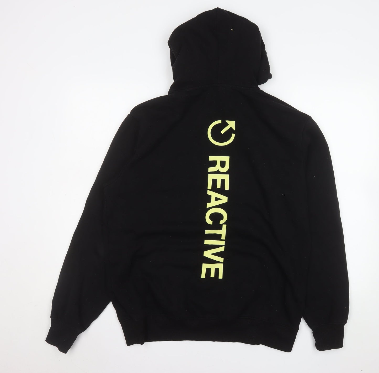 Mens UK Size M H&M Black Pullover Hoodie