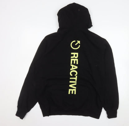 Mens UK Size M H&M Black Pullover Hoodie