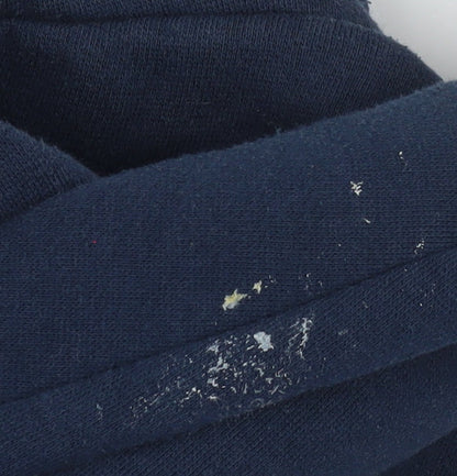 Mens UK Size S C&A Blue Henley Sweatshirt