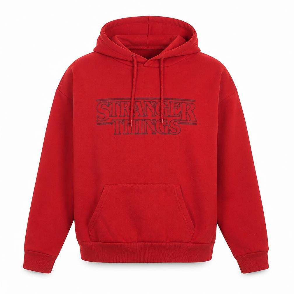 Womens UK Size M Stranger Things Red Pullover Hoodie