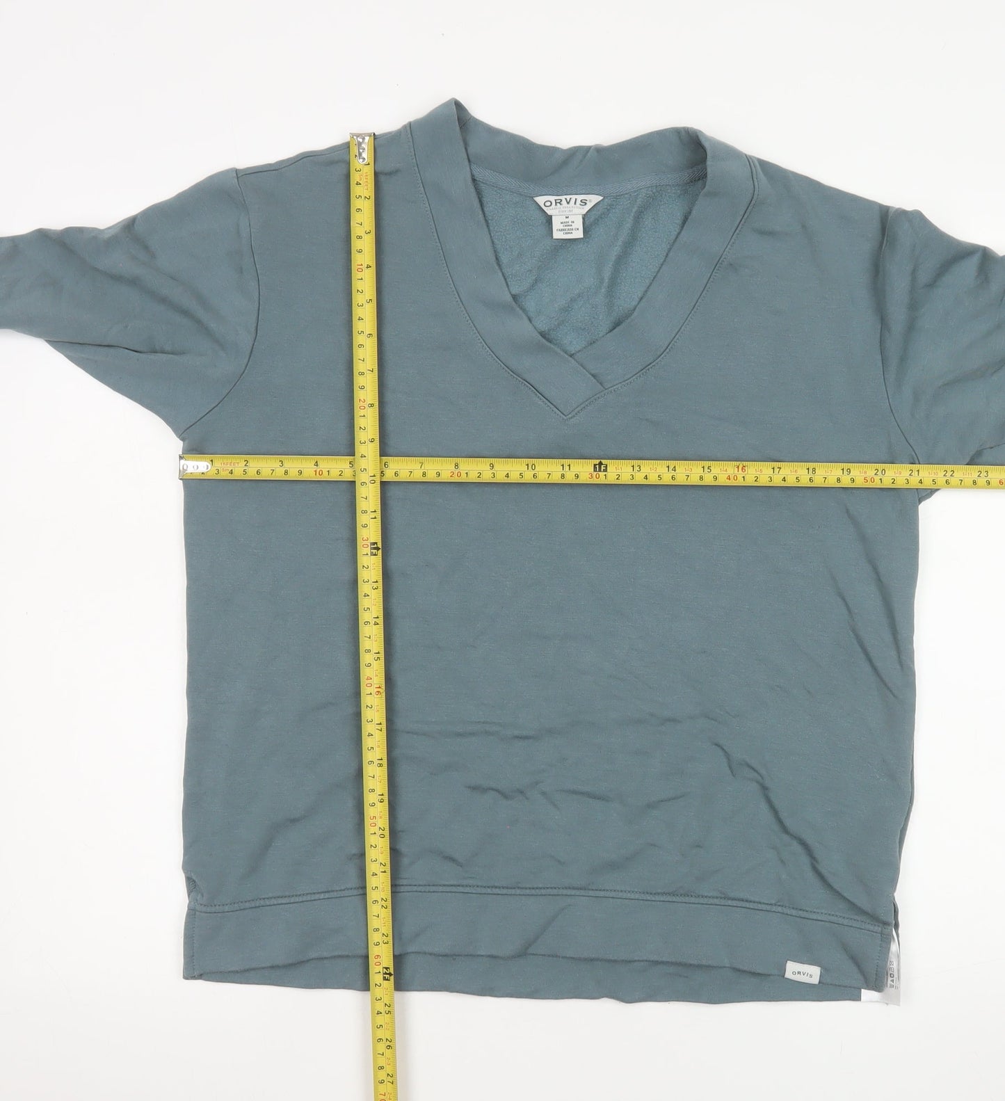Womens UK Size M Orvis Blue Pullover Sweatshirt