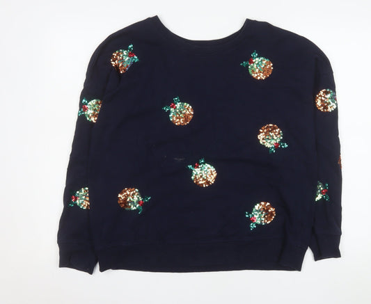 Womens UK Size 14 NEXT Blue Pullover Sweatshirt