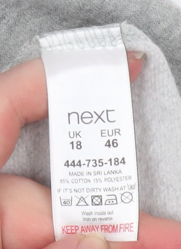 Womens UK Size 18 NEXT Grey Pullover Sweatshirt
