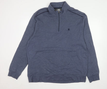 Mens UK Size 2XL IZOD Blue Pullover Sweatshirt