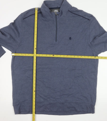 Mens UK Size 2XL IZOD Blue Pullover Sweatshirt