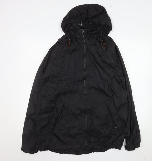 Jack in a Pack Men's Black M Waterproof Lightweight Hooded Jacket