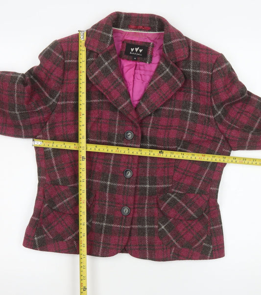 Womens UK Size 14 Marks and Spencer Regular Pink Blazer