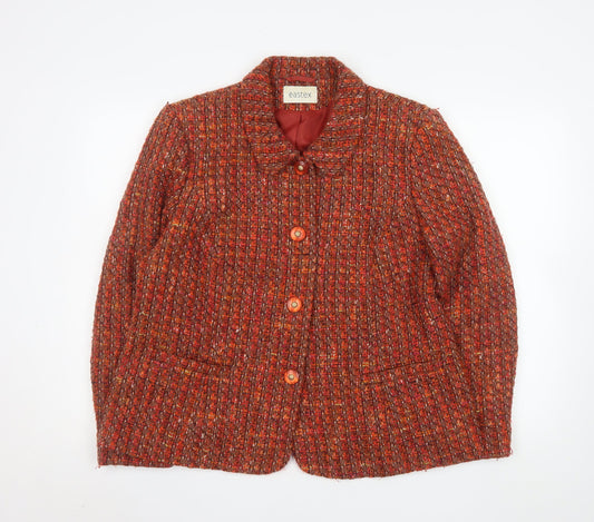 Womens UK Size 18 Eastex Regular Red Blazer