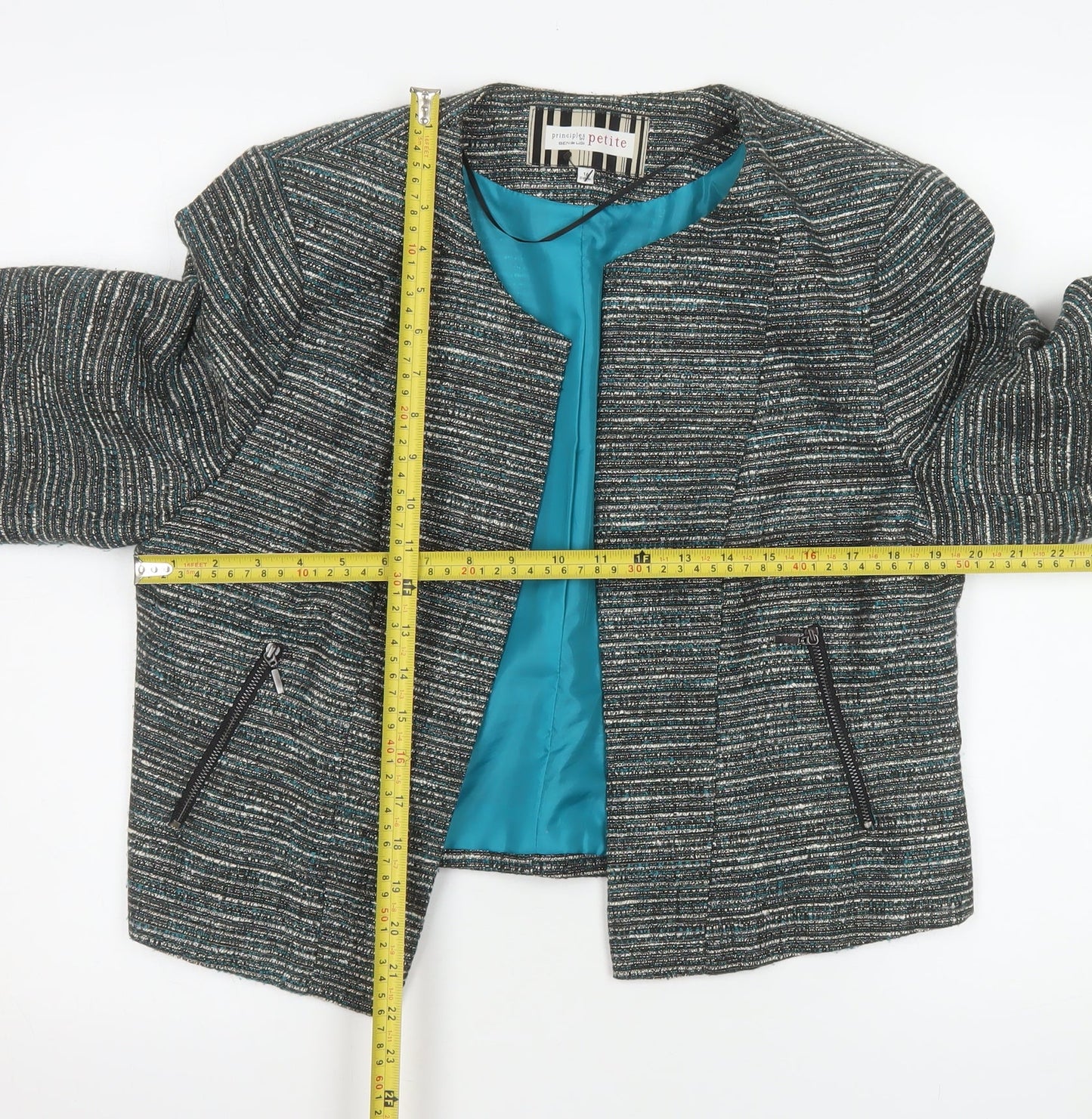 Womens UK Size 16 Principles by Ben de Lisi Petites Grey Suit Jacket