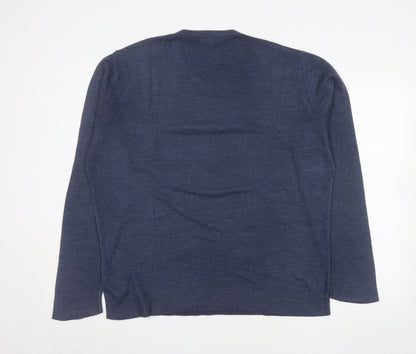 Mens UK Size L Thomas Nash Blue Pullover Jumper