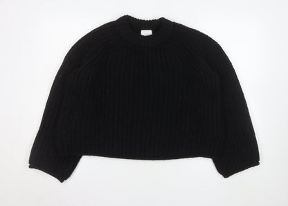 Womens UK Size S H&M Black Pullover Jumper
