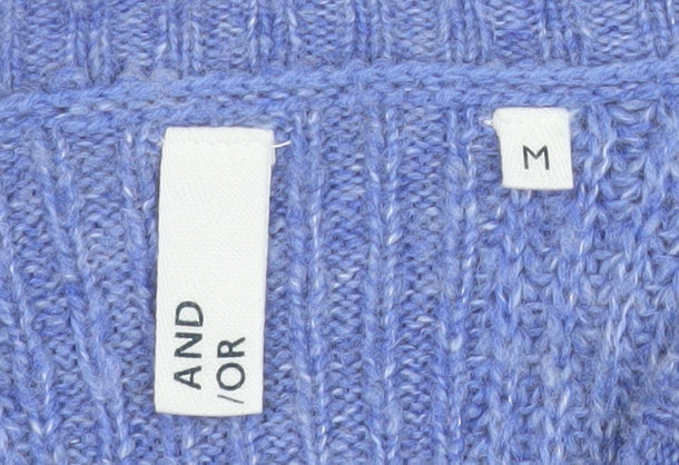 Womens UK Size M AND/OR Blue Pullover Jumper