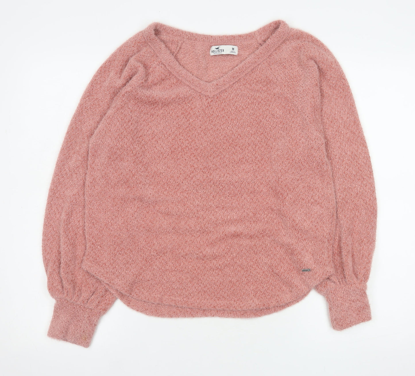 Womens UK Size M Hollister Pink Pullover Sweatshirt