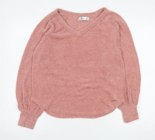 Womens UK Size M Hollister Pink Pullover Sweatshirt