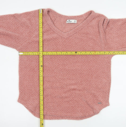 Womens UK Size M Hollister Pink Pullover Sweatshirt