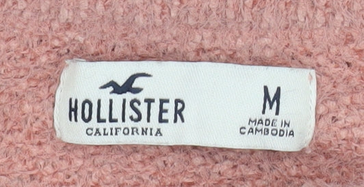 Womens UK Size M Hollister Pink Pullover Sweatshirt