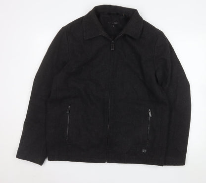 Mens UK Size M Calvin Klein Black Basic Jacket