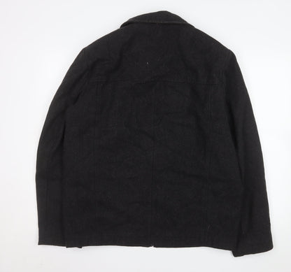 Mens UK Size M Calvin Klein Black Basic Jacket