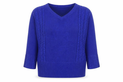 Womens UK Size M Damart Blue Pullover Jumper