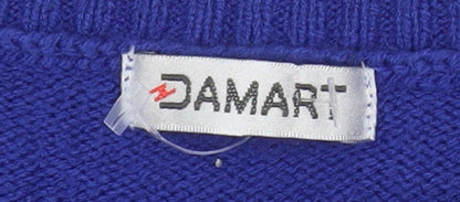 Womens UK Size M Damart Blue Pullover Jumper