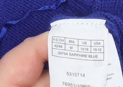 Womens UK Size M Damart Blue Pullover Jumper