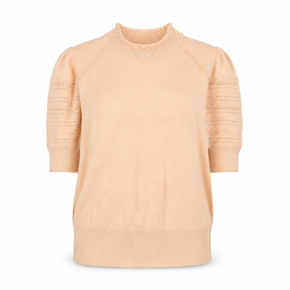Womens UK Size 14 Marks and Spencer Beige Jersey T-Shirt