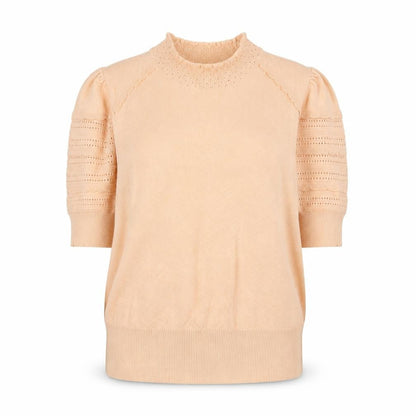 Womens UK Size 14 Marks and Spencer Beige Jersey T-Shirt