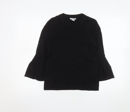 Womens UK Size 8 H&M Black Basic Blouse