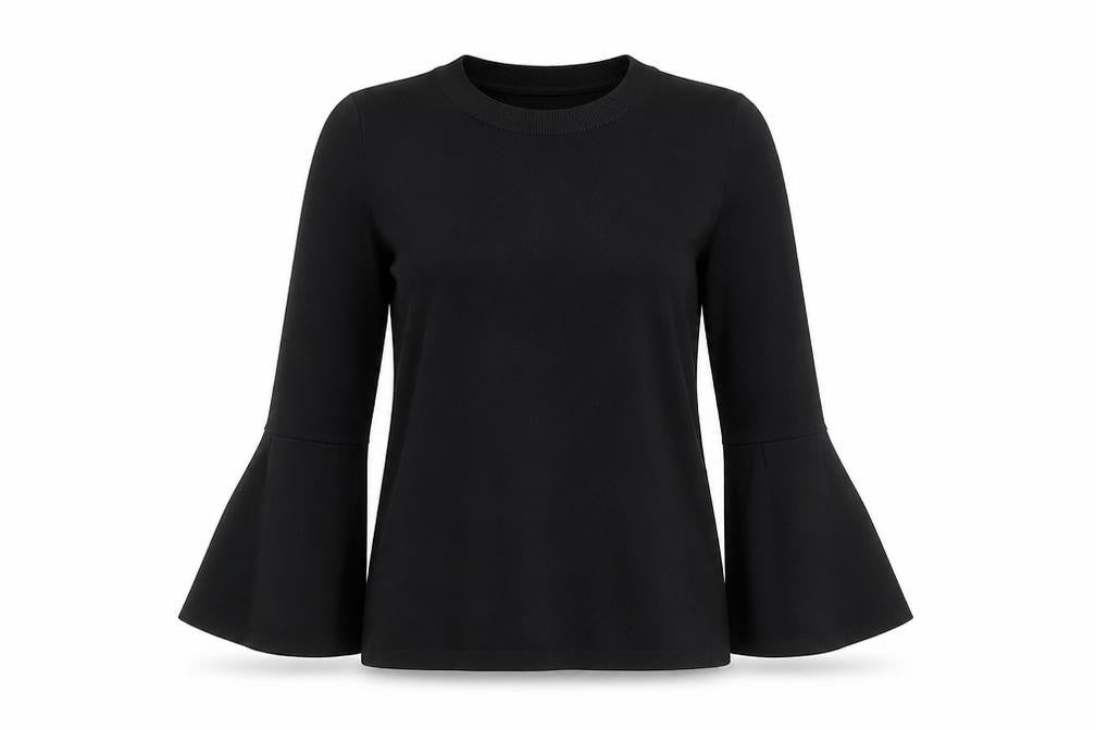 Womens UK Size 8 H&M Black Basic Blouse