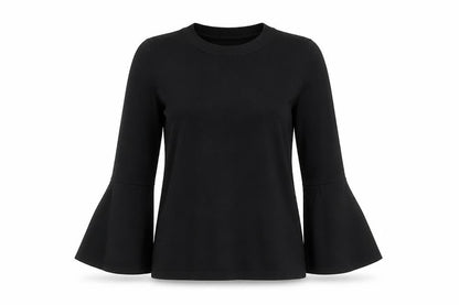 Womens UK Size 8 H&M Black Basic Blouse