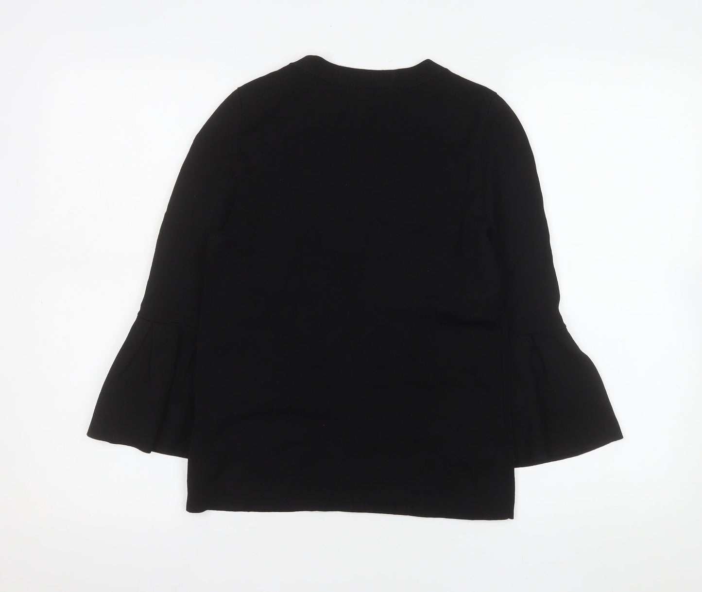 Womens UK Size 8 H&M Black Basic Blouse