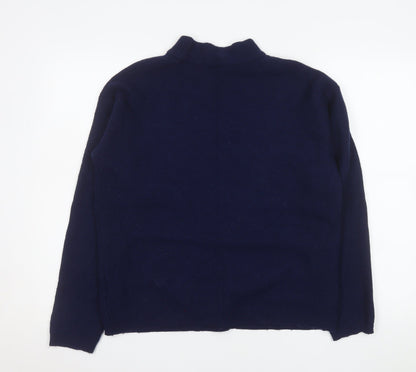 Womens UK Size 12 Crew Clothing Company Blue Pullover Jumper