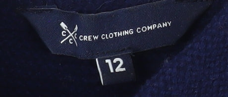 Womens UK Size 12 Crew Clothing Company Blue Pullover Jumper