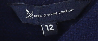 Womens UK Size 12 Crew Clothing Company Blue Pullover Jumper