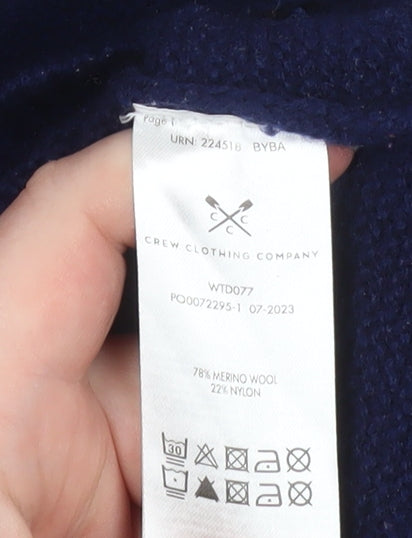 Womens UK Size 12 Crew Clothing Company Blue Pullover Jumper