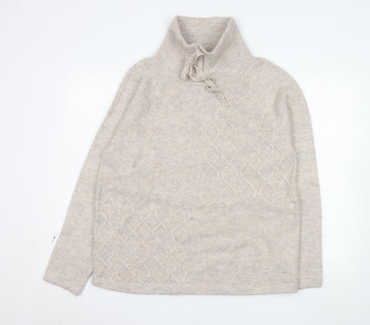 Womens UK Size 16 Mantaray Beige Pullover Jumper