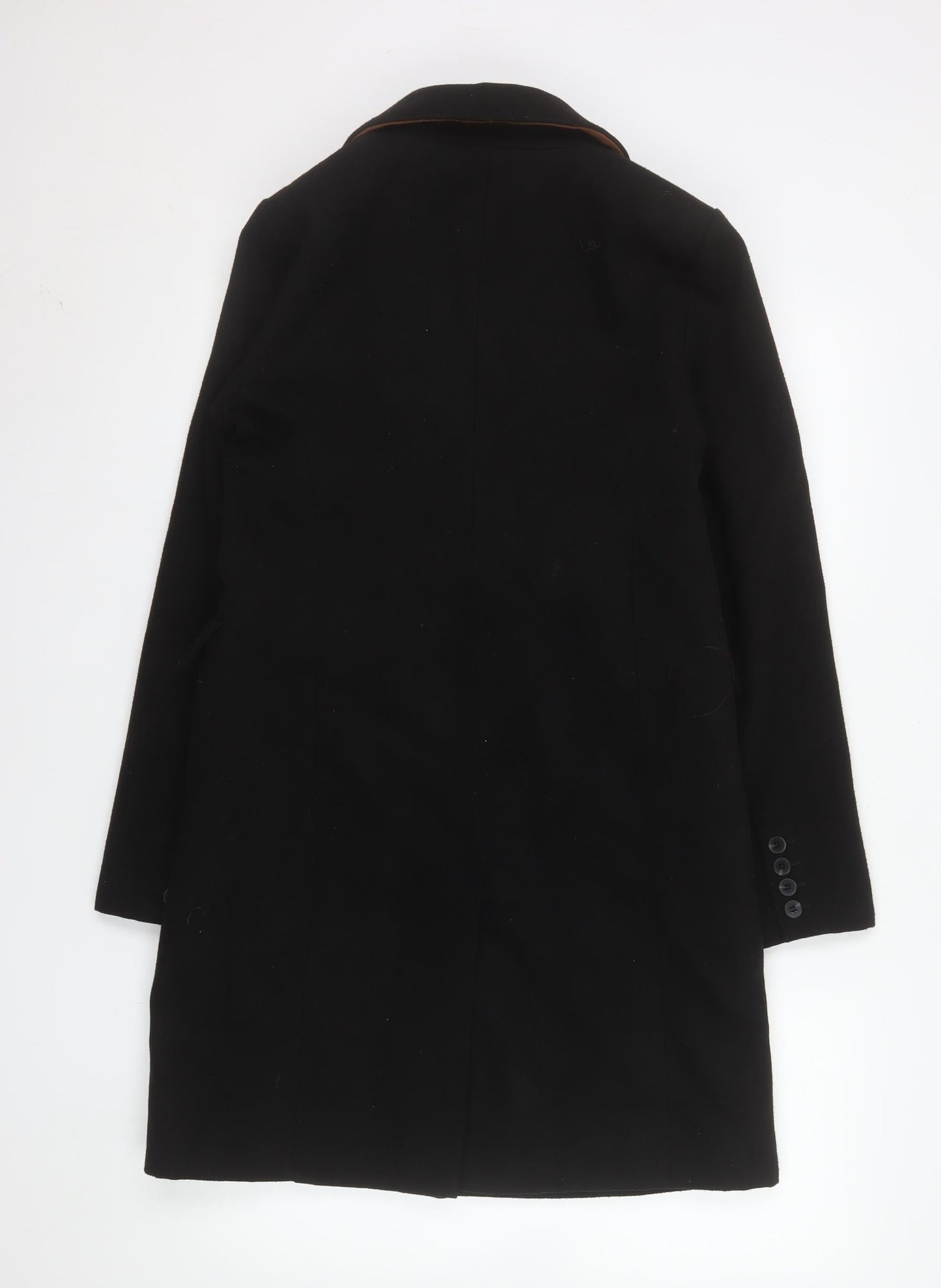 Womens UK Size 8 Warehouse Black Overcoat