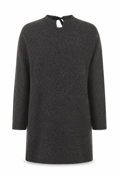 FatFace Womens Grey Wool Jumper Dress Size 10 Long Sleeve Knitwear