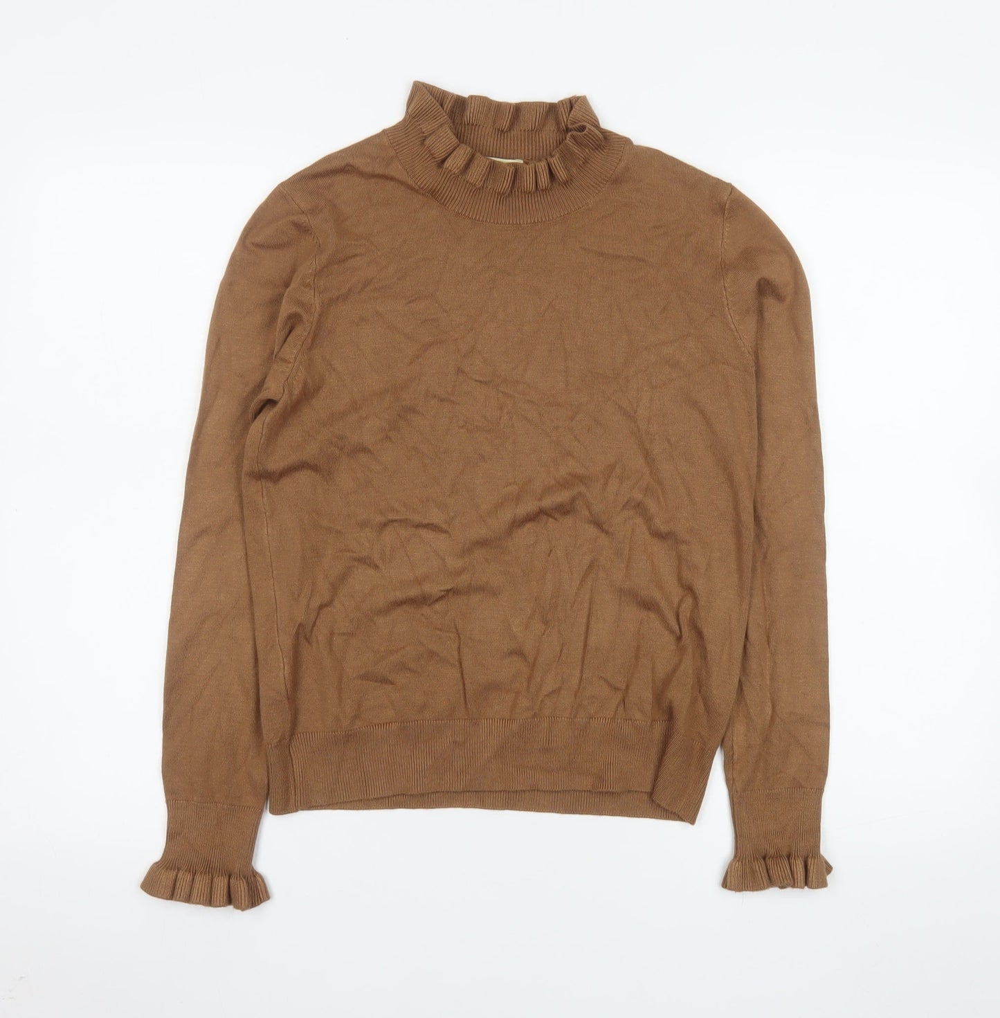Womens UK Size M Oasis Brown Pullover Jumper