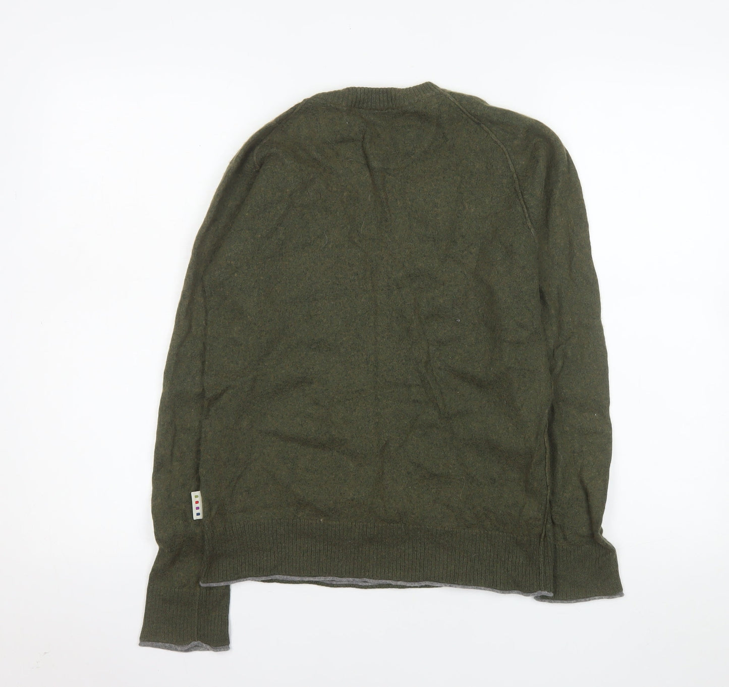 Mens UK Size XS Fat Face Green Pullover Jumper